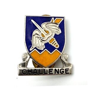 U.S. Army‎ 158th Aviation Regiment Distinctive Unit Insignia Challenge Crest Pin
